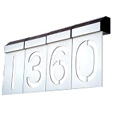 Matterinc Solar LED House Numbers - Silver