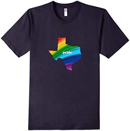 Men's Gay Pride Texas Tshirts - High Quality Fabric Large Navy