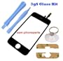Apple Iphone -3gS Only- Replacement Front Glass and Digitizer -2 Tools, Suction Tool and Adhesive - Repair Your Cracked Glass