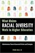 What Makes Racial Diversity Work in Higher Education: Academic Leaders Present Successful Policies and Strategies