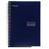 Mead(R) Five Star(R) Notebook, 8 1/2in. x 11in., College Ruled, 1 Subject, 2 Pockets, 100 Pages