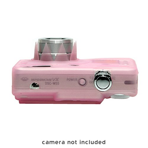 Snug-It Tight Fit Camera Skin (Pink) with Spare NP-BG1 Battery + Memory Stick Card Reader + Compact Digital Travel Tripod + Cameta Bonus Accessory Kit for Sony Cyber-Shot DSC-W50 / DSC-W55 / DSC-W70 Digital Camera