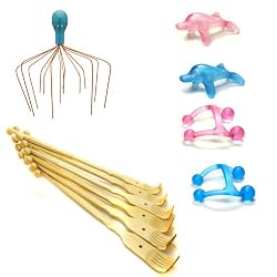 Stocking Stuff Scalp Massager Back Scratcher and Massager Collection