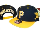 Black & Yellow Pittsburgh Pirates Adjustable Snap Back Baseball Cap Hat BY