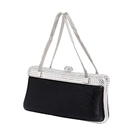 Click here to buy Swarovski Topped Lizard Evening Bag Mesh Handles by MadisonAveMall.