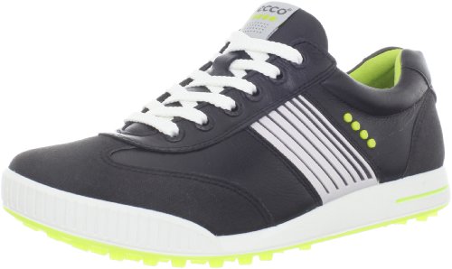 ECCO Men's Golf Street Sport Shoe,Black/Lime Punch,44 EU/10-10.5 M US