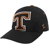 Zephyr Tennessee Volunteers Black X-Ray Fitted Hat (7 3/4)