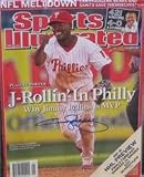 Jimmy Rollins autographed Sports Illustrated Magazine (Philadelphia Phillies)