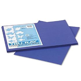 Tru-Ray Construction Paper, Sulphite, 12 x 18, Royal BE, 50 Sheets