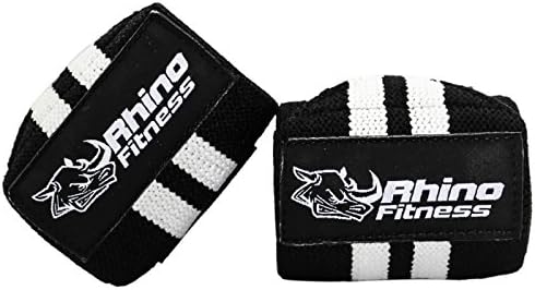 Weightlifting Wrist Wraps w/ Thumb Loop - 18x3 Inches w/ Large Secure Velcro Zone. Multiple Colors Available Red, White and Pink.