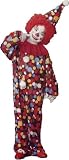 Dotted Clown Costume with Dots and Hat Child Size S Small 6-8