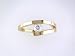 14K .25 CT Suspended Diamond Bypass Ring