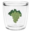 Grapes (Green) 12 oz Double-Old-Fashioned Insulated Beverage Tumbler, Clear