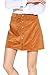 Little Smily Women's Corduroy A-line High Waist Button Front Mini Skirt
