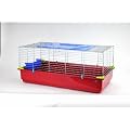 Nagerk�fig Cavia, Farbe:Schale rot - Ecken wei�; Gr��e:ca. T60 x B120 x H49 cmT60 x B120 x H49 cm