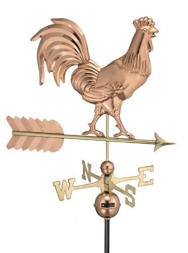 Good Directions 953P Smithsonian Rooster Weathervane, Polished Copper On Sale