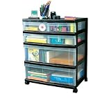6 Drawer Wide Chest (Black) (26.813H x 21.25W x 15.25D)