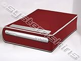 Xbox 360 HD DVD Skin - NEW - BOLD BURGUNDY system skins faceplate decal mod ....