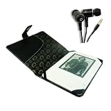 High Quality Protective Melrose Series Case for Amazon Kindle 2 ( US or International versions) and Noise Isolation Sonic Alloy Earbuds with Gold-Plated Stereo Connector and 3 Piece Custom Size Ear Gels
