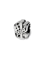 #1 Mom Charm in Silver for 3mm Charm Bracelets