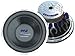 Pyle PLWB155 15-Inch 1000W 4 Ohm Blue Wave Flame Series Chrome Subwoofers