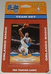 2009 10 Panini Basketball Orlando Magic Complete Team Set of 9 cards including Anthony Johnson, Dwight Howard, JJ Redick, Jameer Nelson, Mickael Pietrus, Rashard Lewis, Vince Carter, Brandon Bass and Matt Barnes !