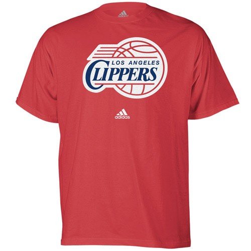NBA Men's Los Angeles Clippers Short Sleeve T- Shirt (Red, Small)