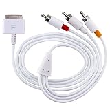 AV Composite Cable for Creative Zen Vision M / Vision W, White