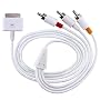 AV Composite Cable for Creative Zen Vision M / Vision W, White