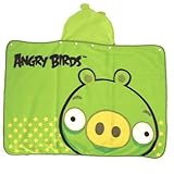 アングリーバード/ANGRY BIRDS フード付きフリースブランケット（ポンチョ）【ぶた】