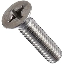 Stainless Steel 18-8 Machine Screw, Vented Flat Head, Phillips Drive