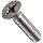 Stainless Steel 18-8 Machine Screw, Vented Flat Head, Phillips Drive