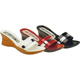EyeCatchShoes - Elysees Mules Womens Wedge Sandals
