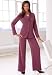 Apparel : Convertible-Collar Pantsuit
