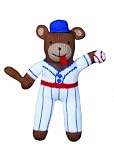 Zubels Baseball Bear  Bob 24-inch Hand-Knit Doll