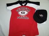 Georgia Bulldogs Baby Romper and Cap
