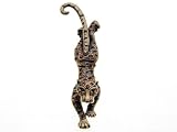 Antique Brass Plated Tiger Topaz Crystal Pin Brooch