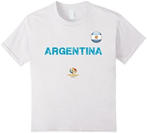 Kids Argentina 2016 Copa America Centenario Shirt 8 White