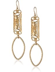 Devon Leigh Gold Filigree Drop Earrings