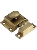 Large Cast Brass Cupboard Latch In Antique-By-Hand.
