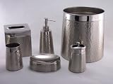 Bath Accessories Hammered 2 Tone Waste Basket