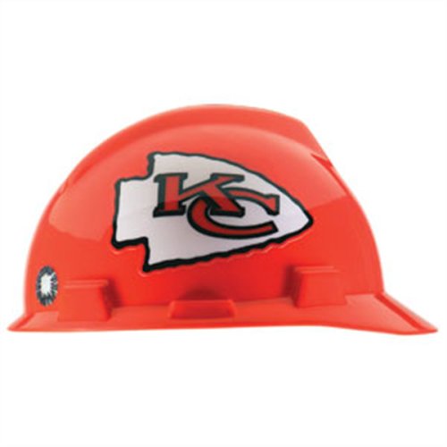 Hardhat - NFL Logo V-Gard Caps - 1-Touch Suspension (Kansas City Chiefs)