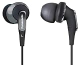 from Panasonic Panasonic RP-HJE350E-K  Advanced Ergo Fit Earphones  Anti-Touch Noise Cord- Black Model RP-HJE350E-K