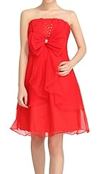 Strapless   Sequined  Ball Gown Evening Dress/Homecoming Dress/Bridesmaid Dress/Prom Dress/Party Dress/Wedding Dress/Mini Dress  With a Bow(s)