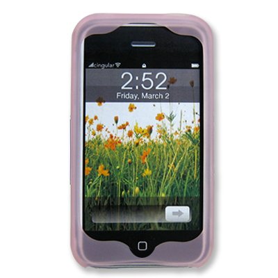Incipio dermaSHOT Silicone Skin Case for iPhone 1G (Translucent Pink)