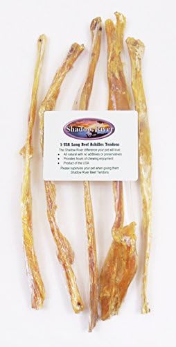 5 Pack Long (12-14") Beef Achilles Tendons by Shadow River - Product of the USA