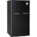 RCA RFR832-BLACK, 3.2 cu. ft. 2 Door Fridge with Freezer, Black Bar Fridge
