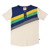 Fore!!, Stripe Henley in Cream and Navy Dust ~