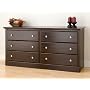 Prepac Regency Espresso 6-Drawer Dresser