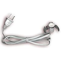 Cord Set Has Candelabra Socket, Spring Clips And Molded End Plug. 6 Ft. White (Set Of 10)